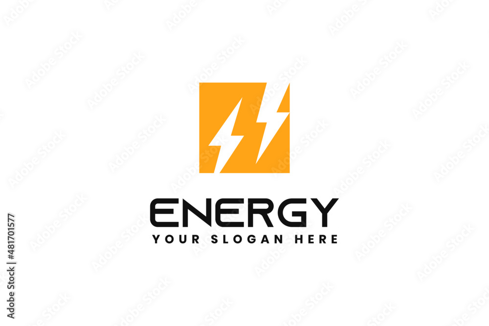 Fototapeta premium Flash Thunderbolt Energy Power Logo