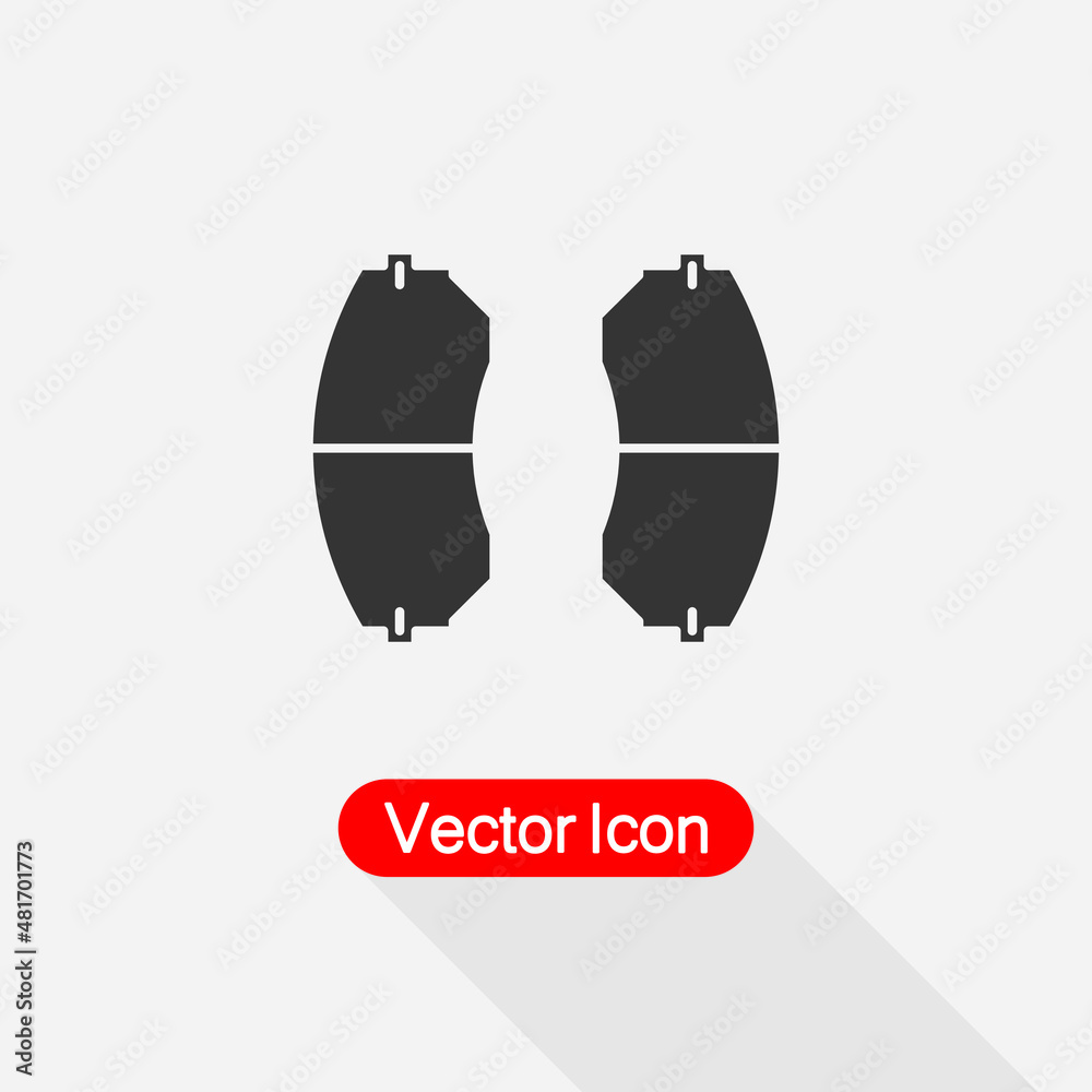 Obraz premium Car Brake Pad Icon Vector Illustration Eps10