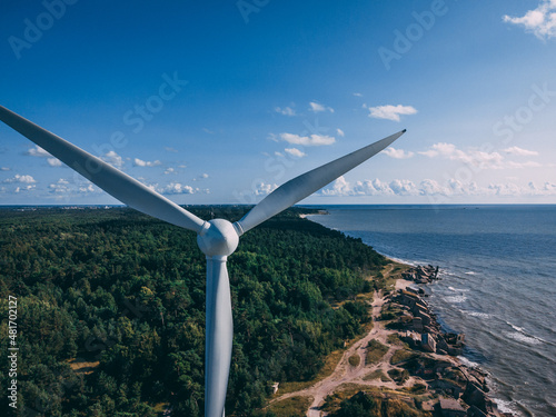 Northern Fort and Liepāja Fortress with wind turbine