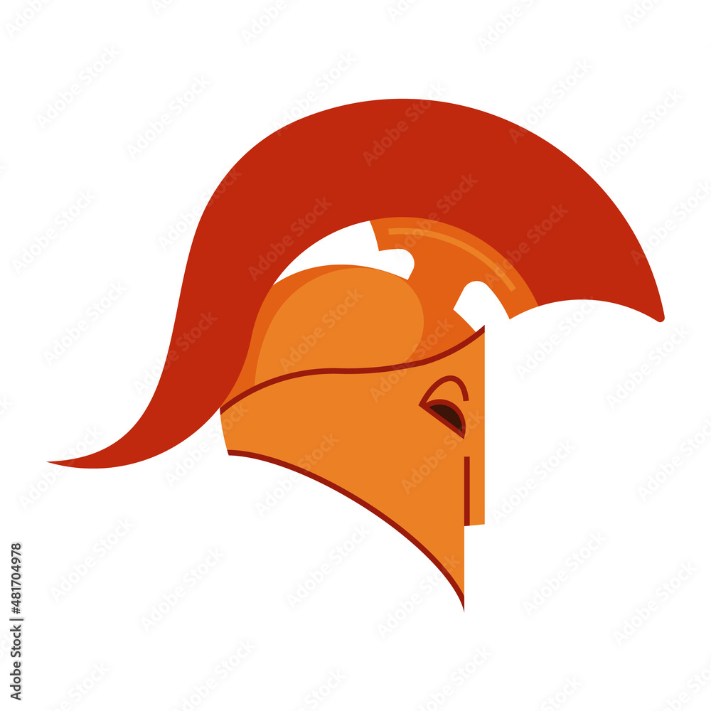 roman helmet vector