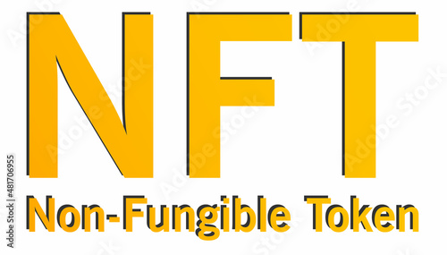 NFT Non-Fungible Tokens Digital Art Concept