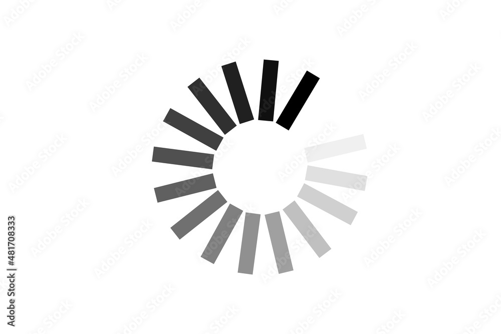 Obraz premium system or site boot icon, reboot illustration