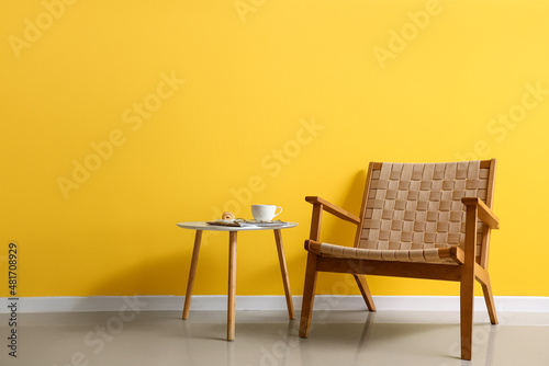 Stylish interior with coffe...