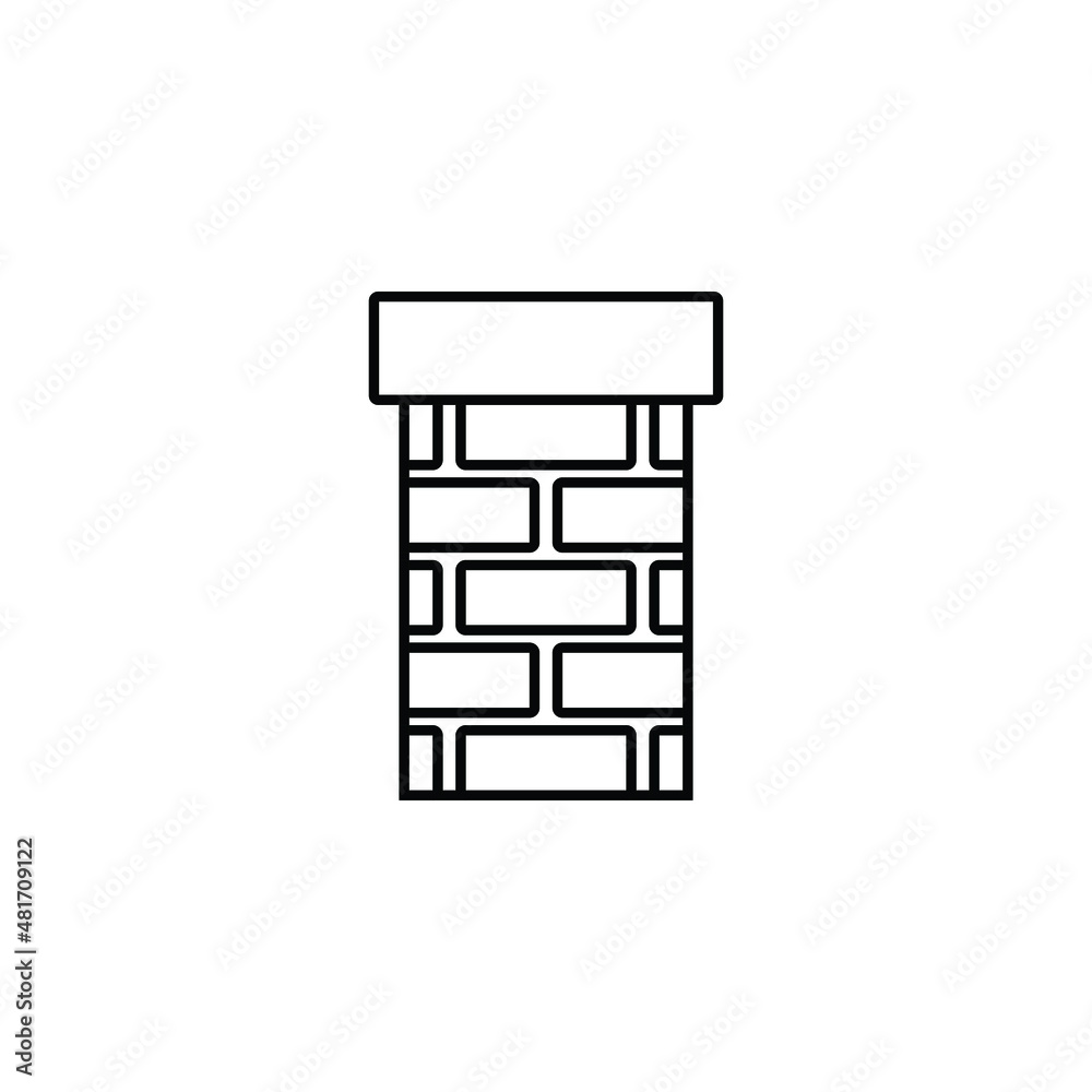 chimney icon vector brick chimney chimney icon vector brick chimney