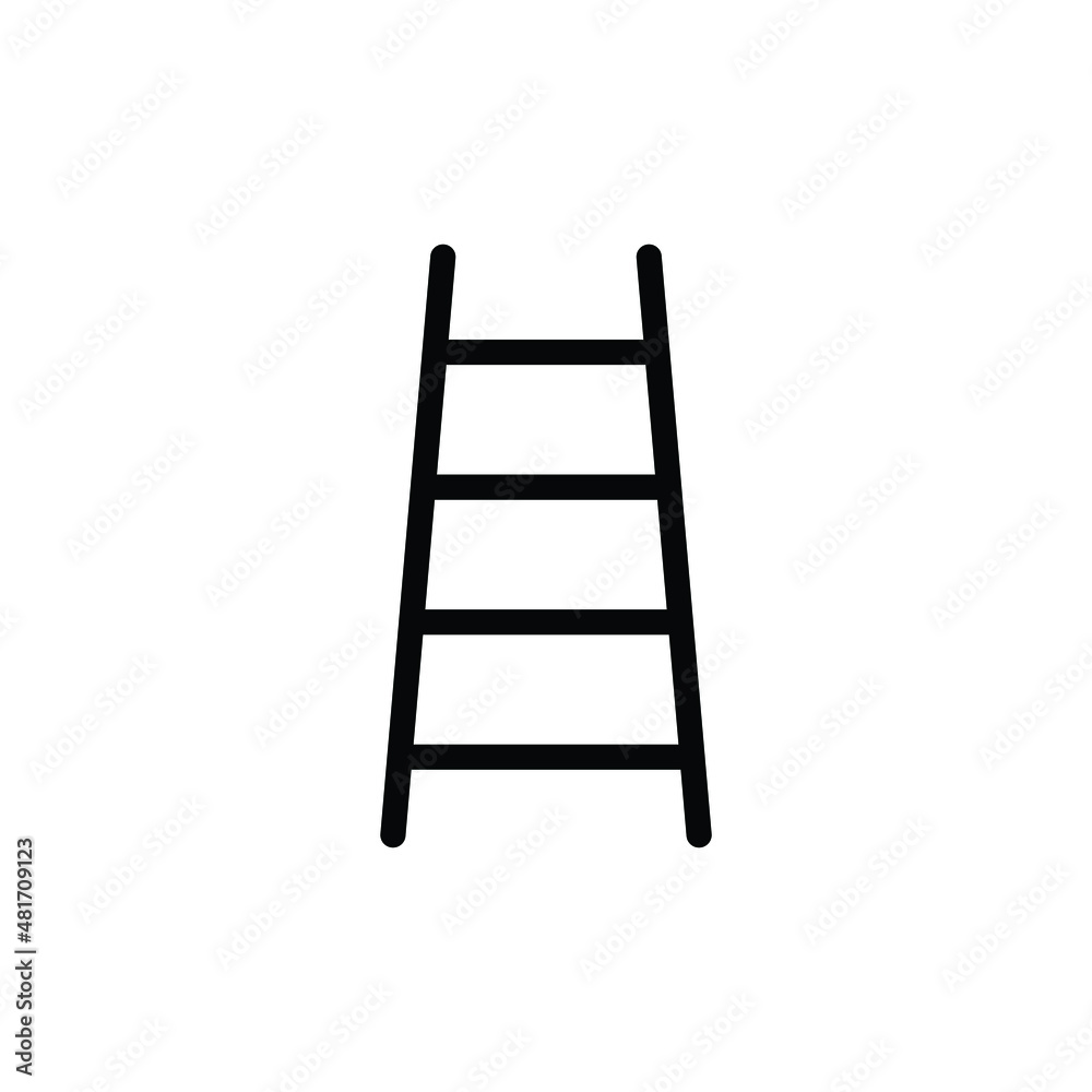 ladder -  black vector icon