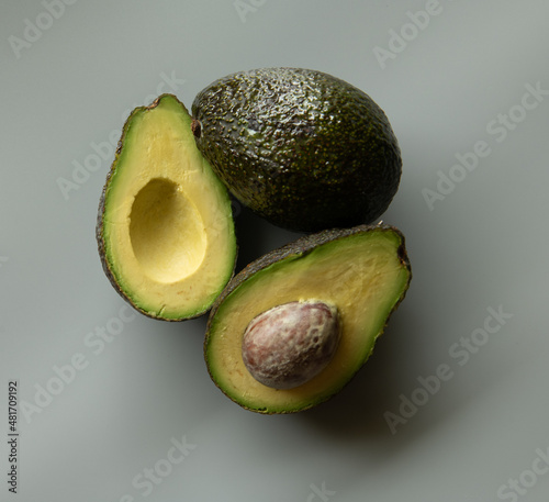 avocado cut in half