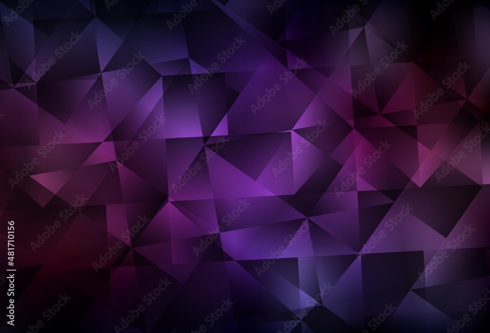 Dark Pink, Yellow vector polygon abstract layout. Dark Pink, Yellow vector polygon abstract layout.