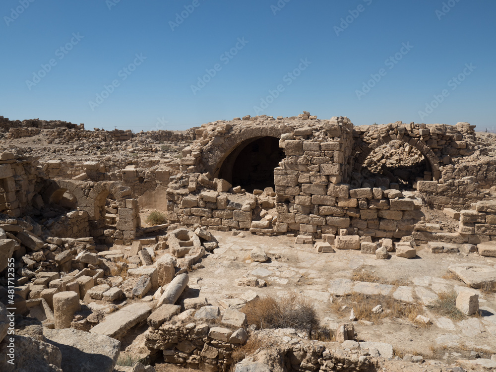 Umm-ar-Rasas en Madaba, Jordania, Oriente Medio, Asia