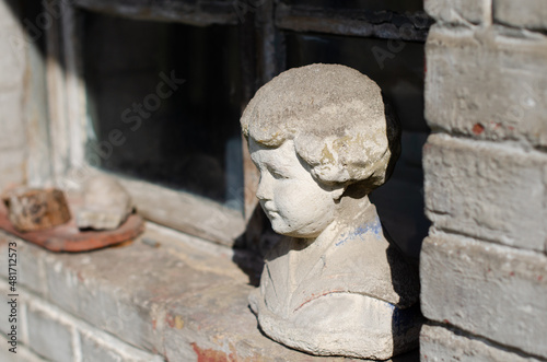 stone statue of a person