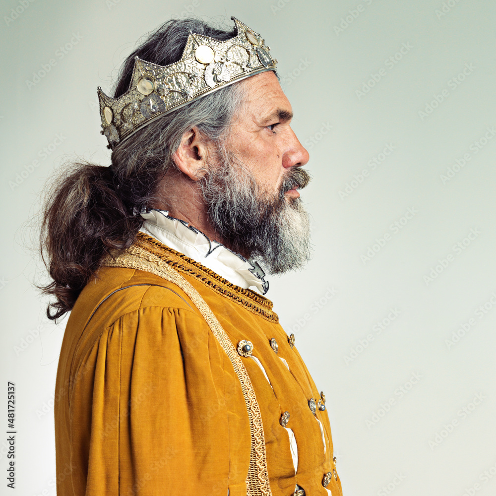 Obraz premium Monarch absolute. Profile of a mature king.