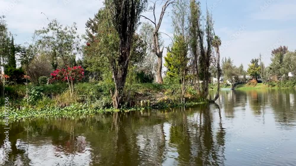 shot of house invading lake in mexico city shot of house invading lake in mexico city