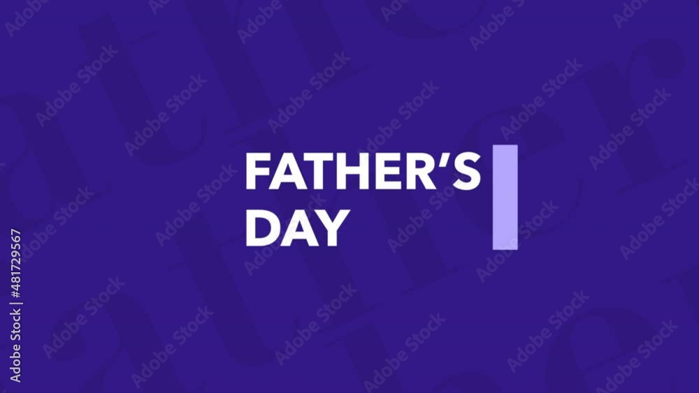 Father Day on blue pattern, motion holidays and promo style background Father Day on blue pattern, motion holidays and promo style background