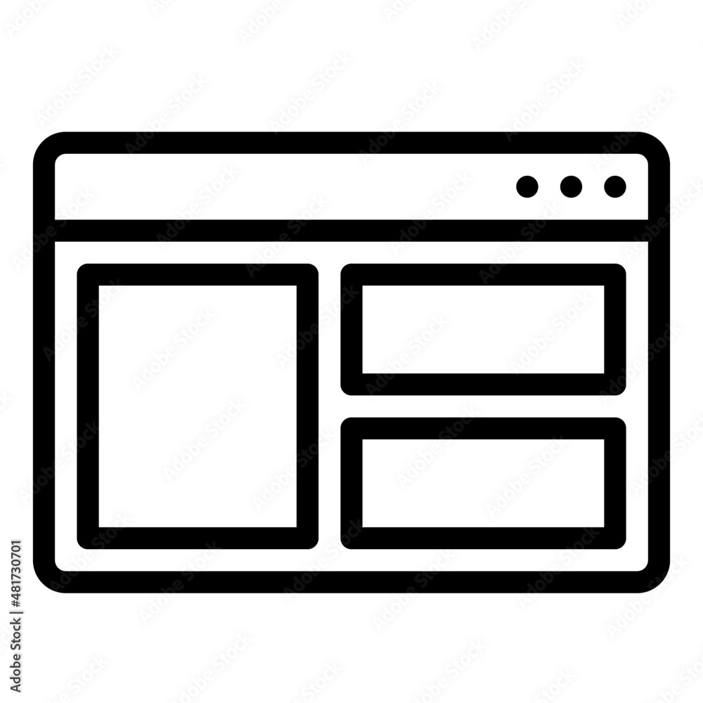 layout interface ui ux website webpage homepage browser web development icon layout interface ui ux website webpage homepage browser web development icon