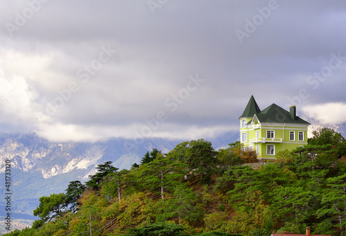 House in the Crimean clouds