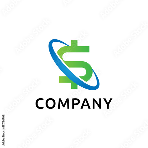 Free Download dollar orbit logo design - GFXLoad