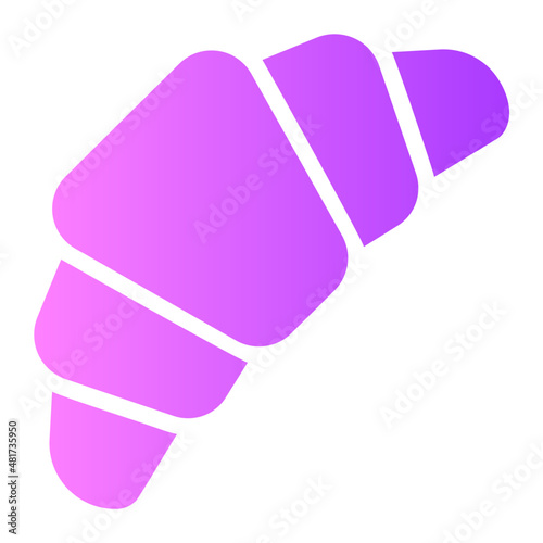 croissant gradient icon