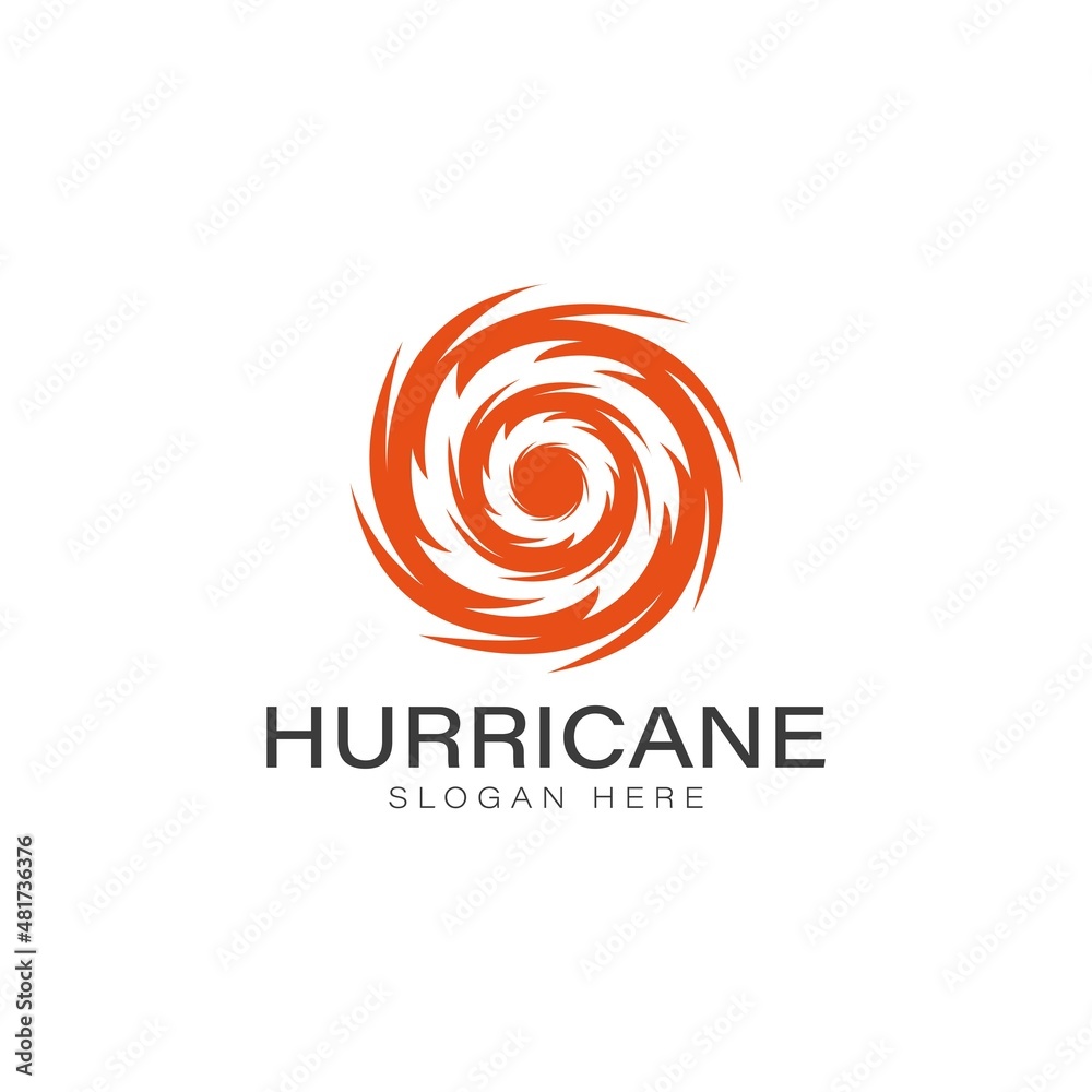 Hurricane icon logo vector concept design. Abstract Tornado, Typhoon icon with red color element. Hurricane icon logo vector concept design. Abstract Tornado, Typhoon icon with red color element.