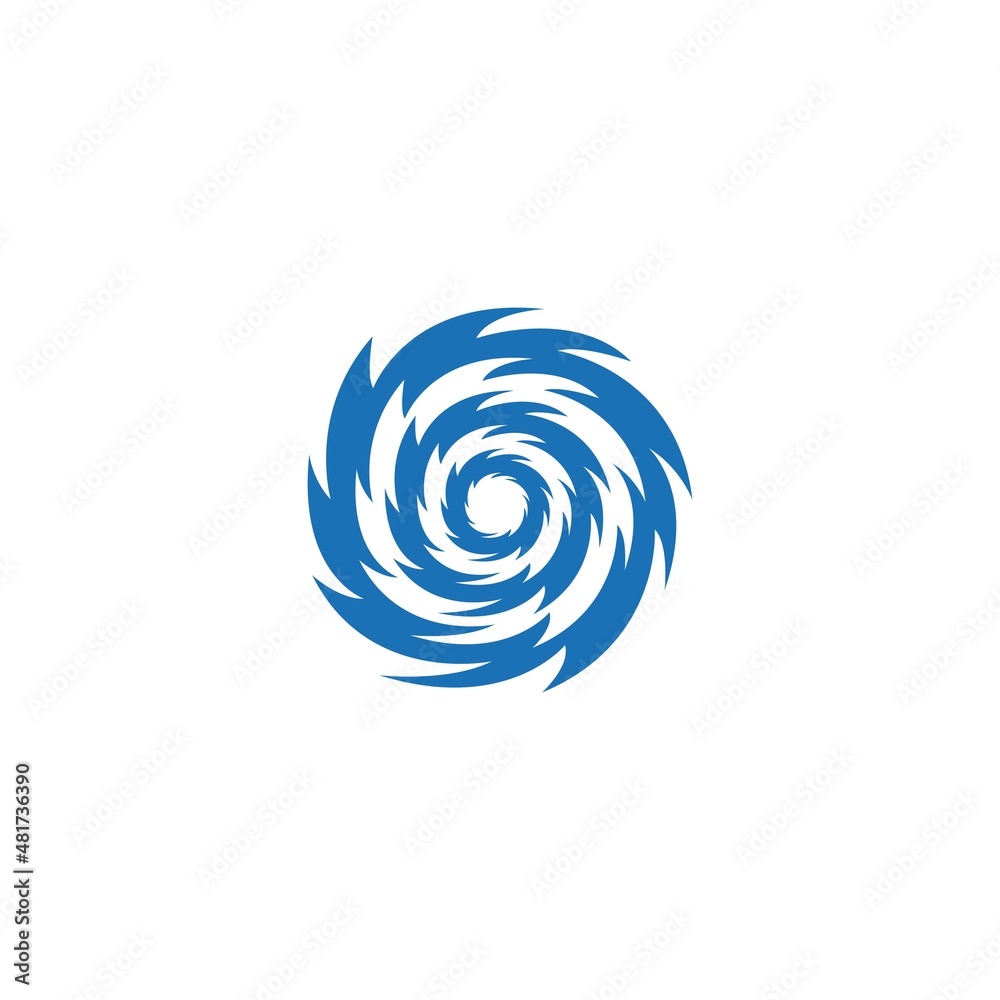 Hurricane icon logo vector concept design. Abstract Tornado, Typhoon icon with blue color element. Hurricane icon logo vector concept design. Abstract Tornado, Typhoon icon with blue color element.