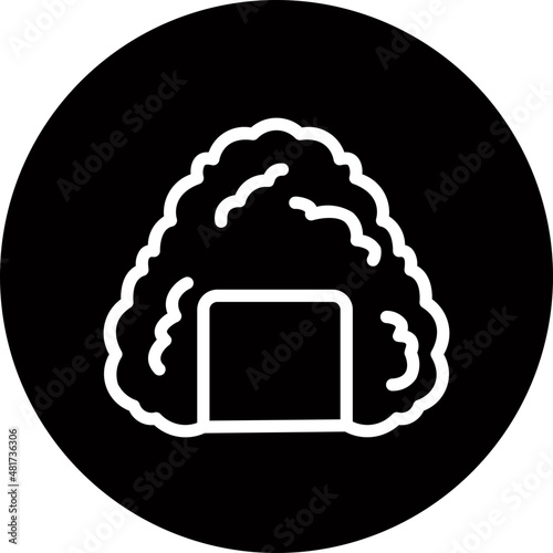 onigiri glyph icon