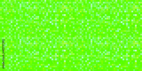 Green geometric background. Mosaic tiles. Vector illustration.