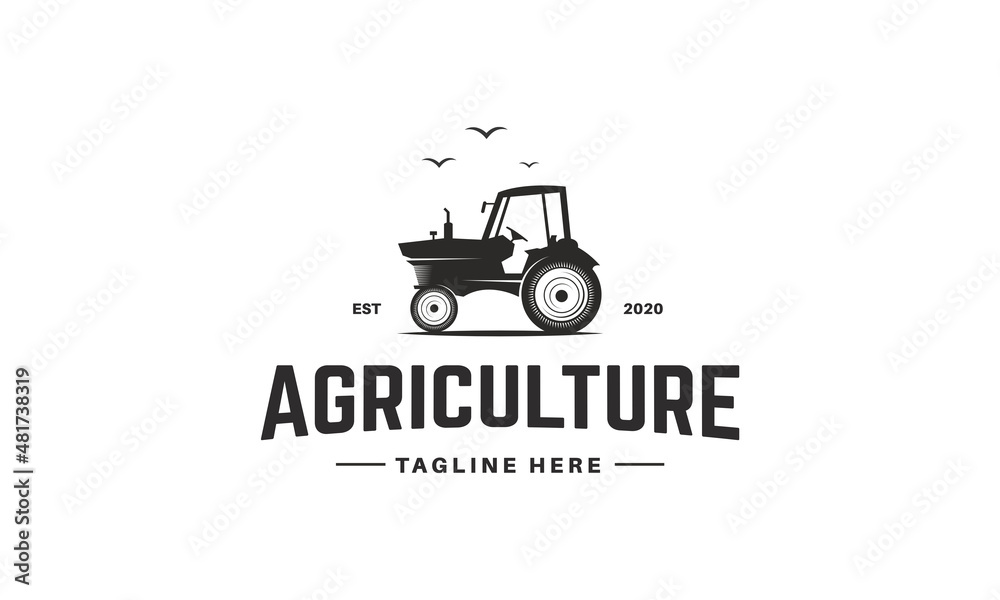 Agriculture Farming logo design template for farmers or agriculture business or blogs