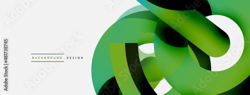 Circle abstract background. Vector illustration for wallpaper banner background card or landing page