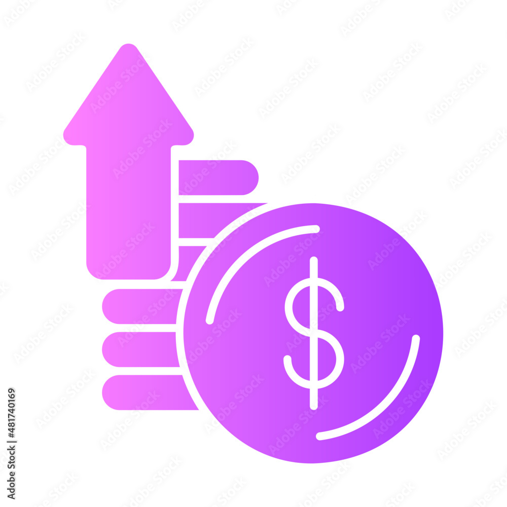 profit gradient icon profit gradient icon