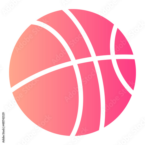 basketball gradient icon