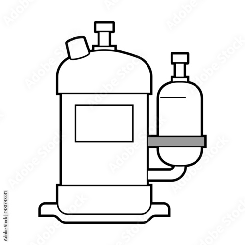 Compressor unit for HVAC