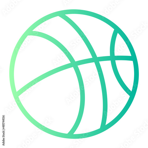 basketball gradient icon