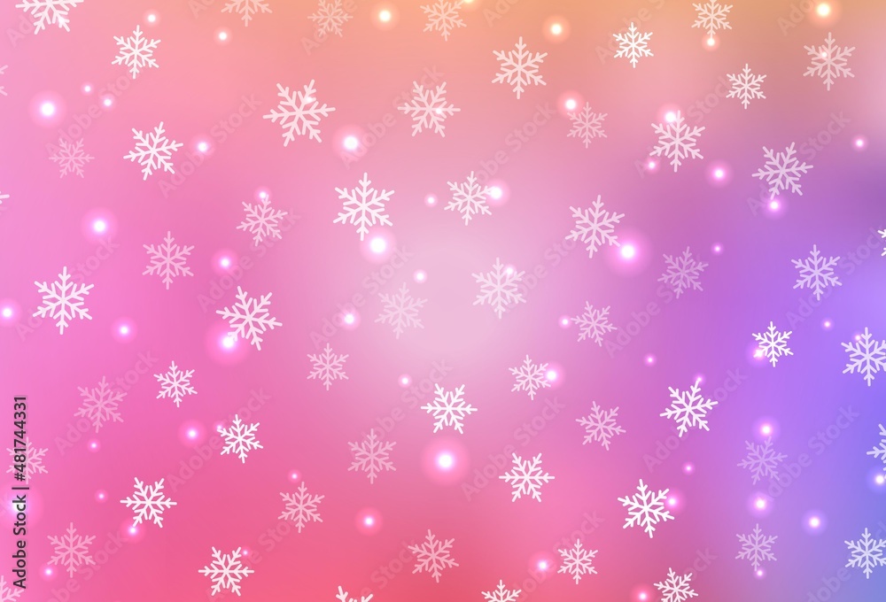 Light Pink, Red vector layout in New Year style. Light Pink, Red vector layout in New Year style.