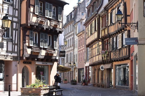 アルザス地方のコルマールの街並み