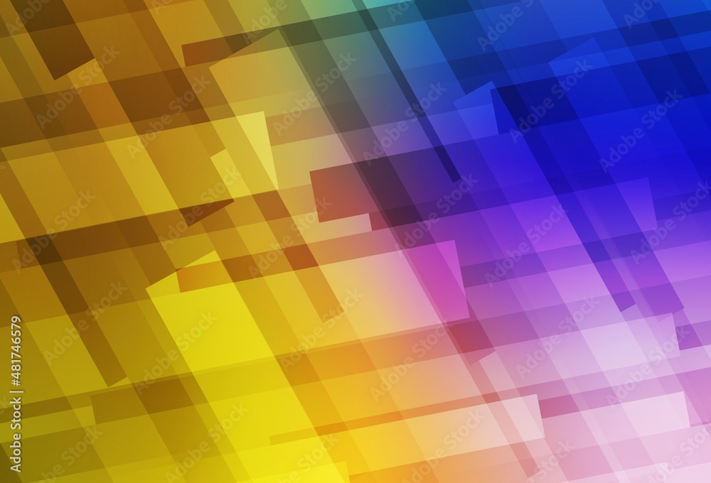 Dark Pink, Yellow vector template with rhombus. Dark Pink, Yellow vector template with rhombus.