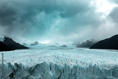 Vast Glacier field in patagonia photo
