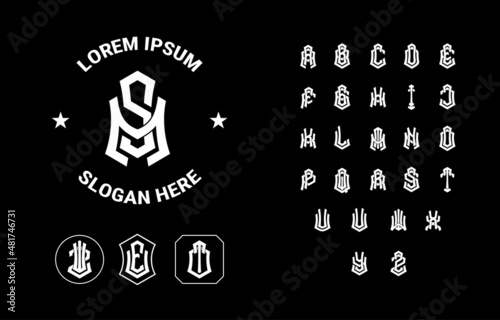 Set Of Letter To Create Initial Monogram Logo