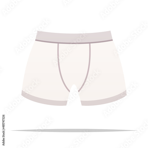 Boxer brief underwear vector isolated illustration