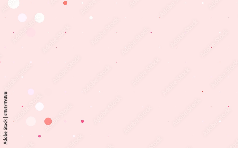 Light Pink vector Modern abstract illustration with colorful water drops.