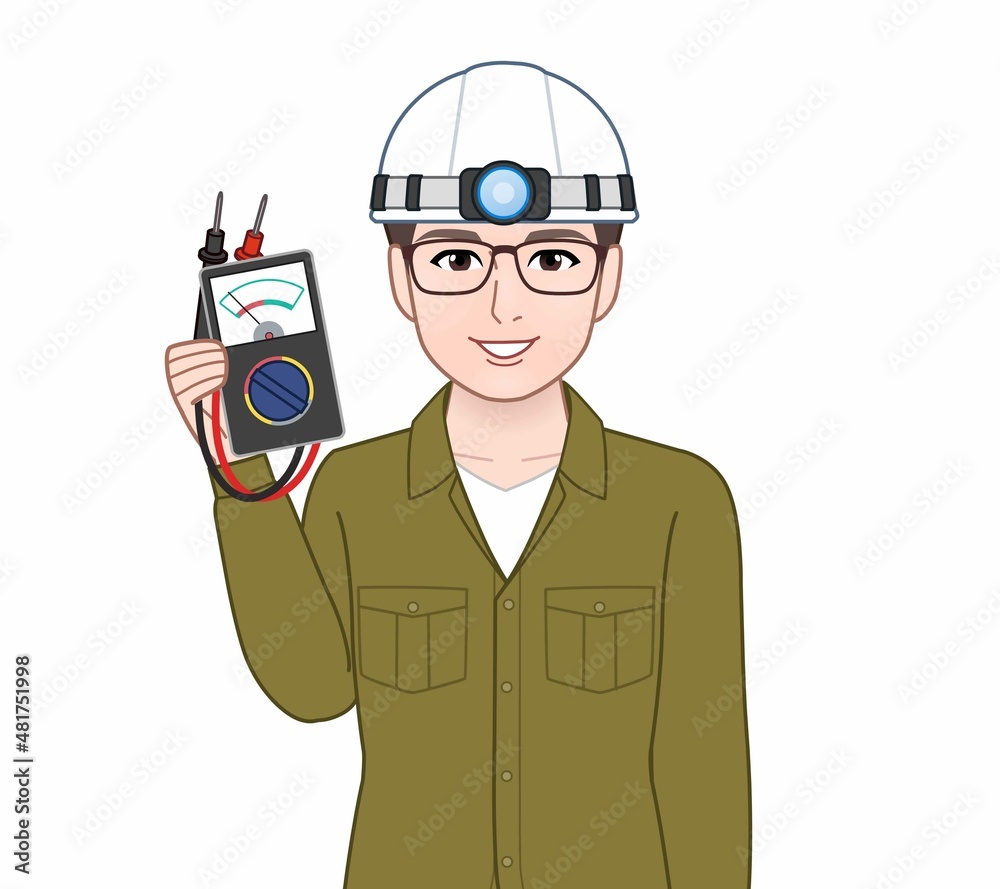 建築を学んでいる男性