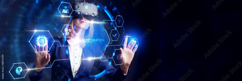 Business, Technology, Internet and network concept. Automation Software Technology Process System. Business, Technology, Internet and network concept. Automation Software Technology Process System.