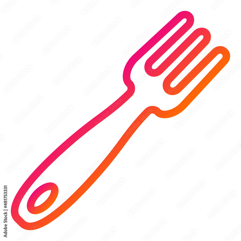 Fork Vector Icon Design Illustration Fork Vector Icon Design Illustration