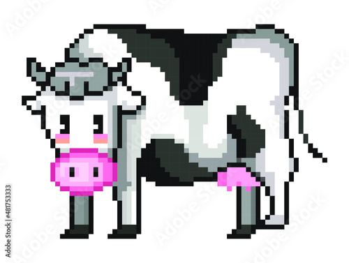 cow pixel art.