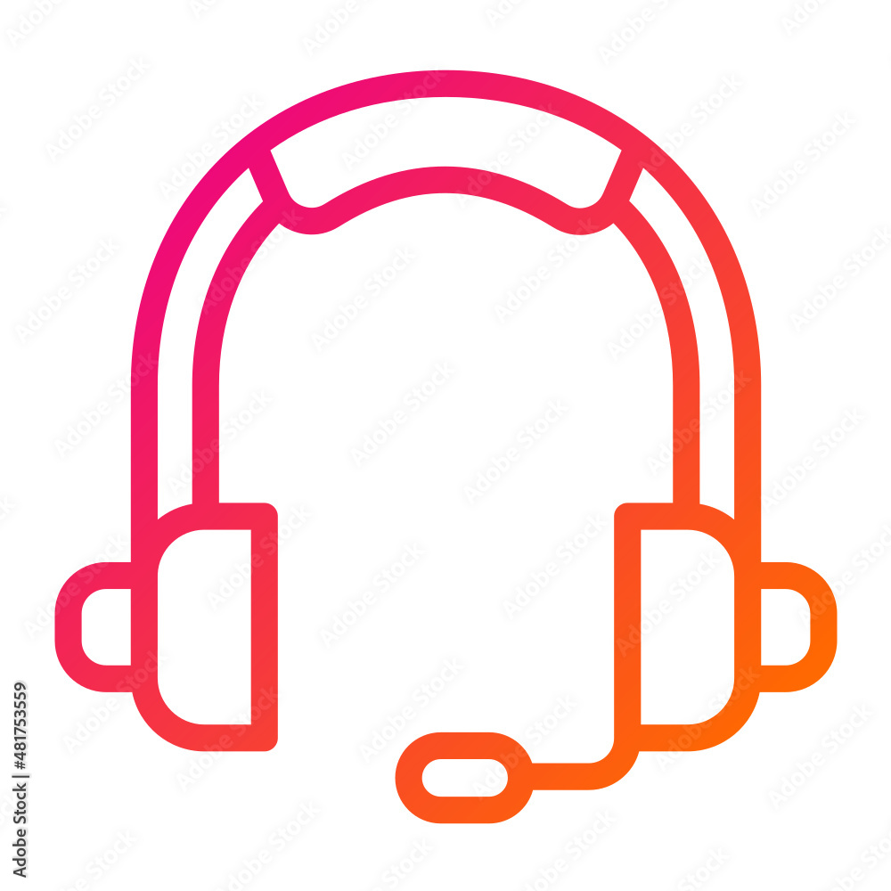 Headphone Vector Icon Design Illustration Headphone Vector Icon Design Illustration