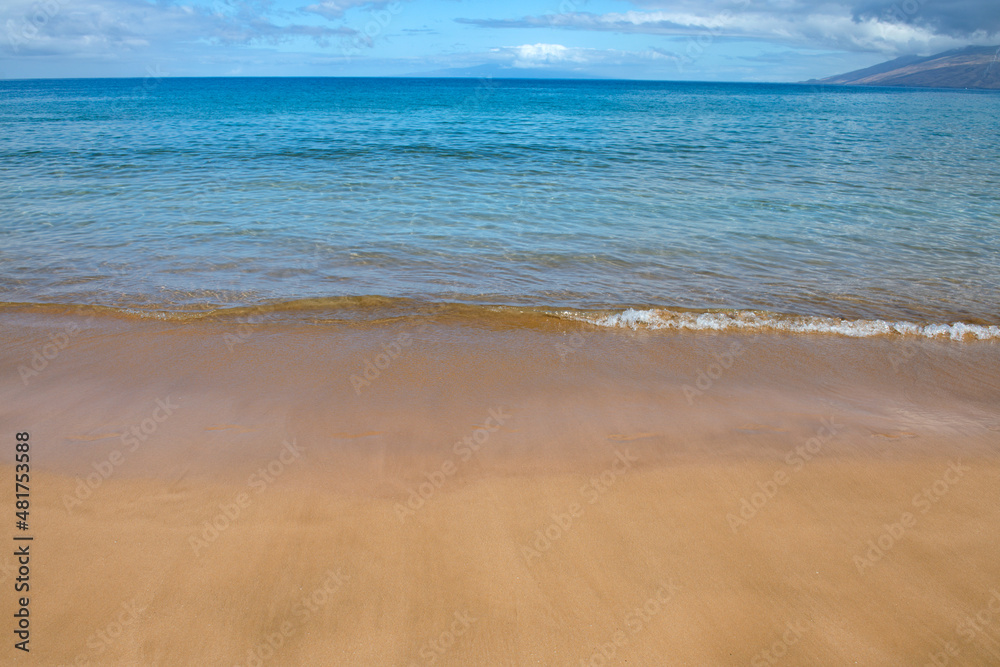 Tropical beach with sea sand on summer vacation. Tropical beach with sea sand on summer vacation.