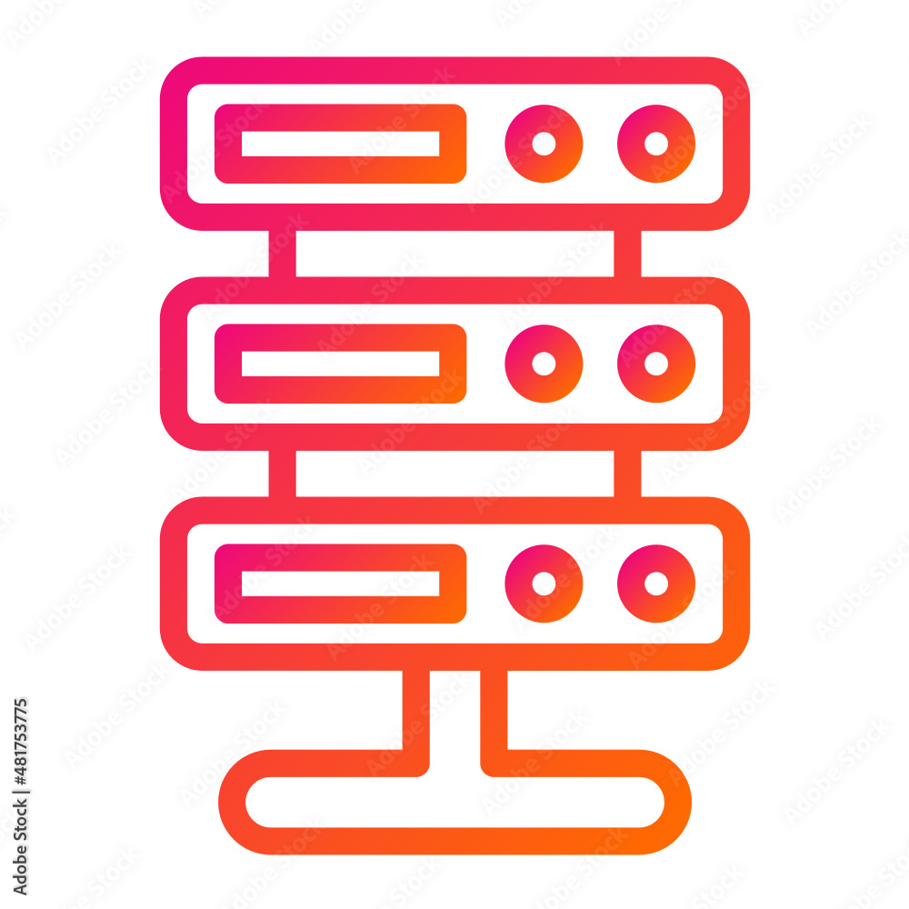 Server Vector Icon Design Illustration Server Vector Icon Design Illustration