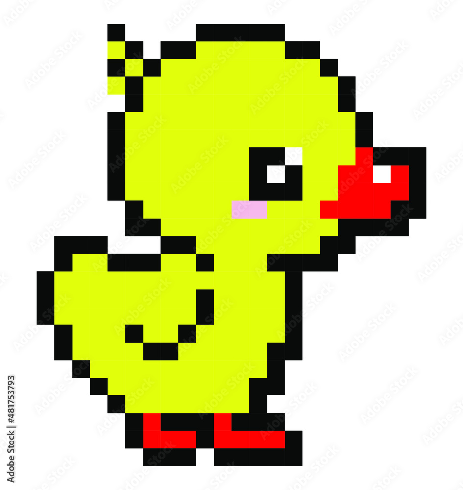 Fototapeta premium duck pixel.