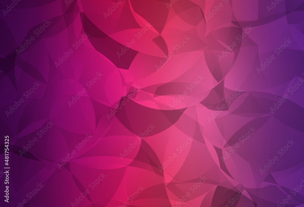 Fototapeta premium Light Purple, Pink vector abstract mosaic backdrop.