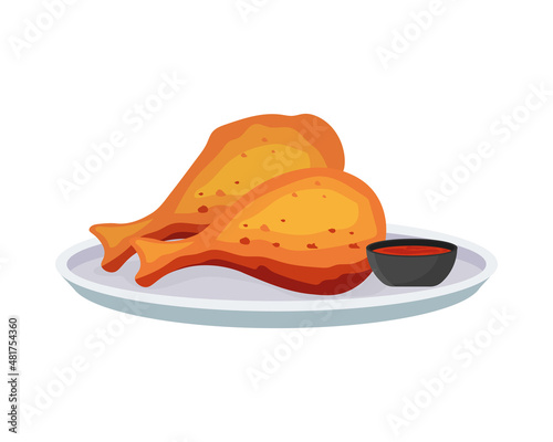 chicken legs and sauce