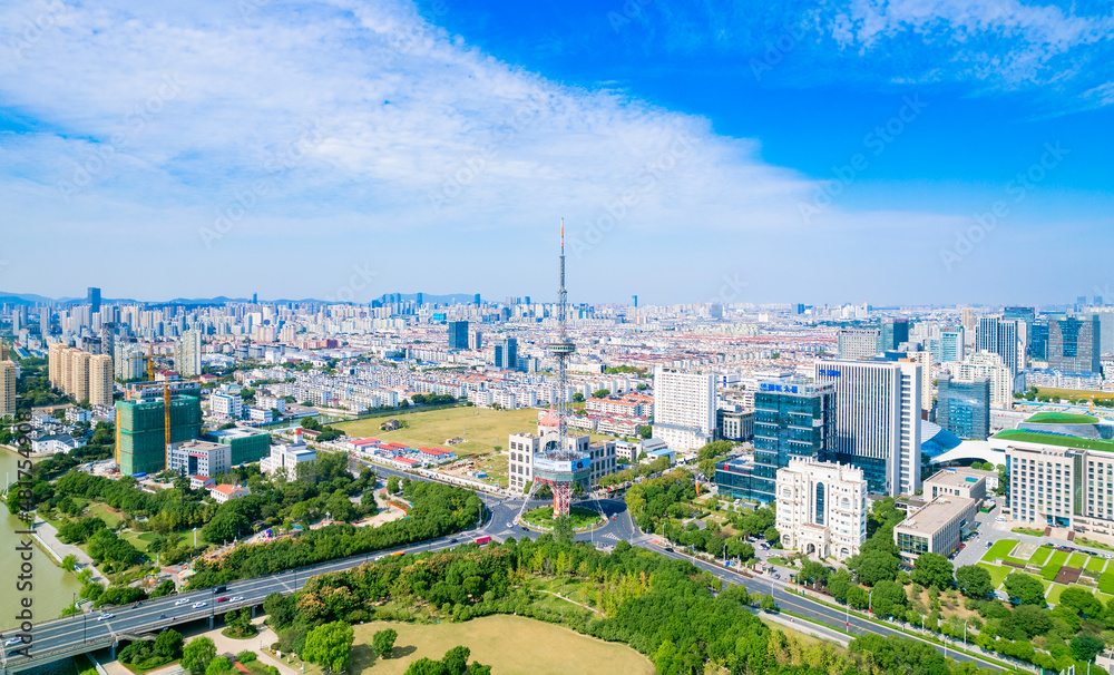 Obraz premium Urban environment of Wuzhong District, Suzhou, Jiangsu province