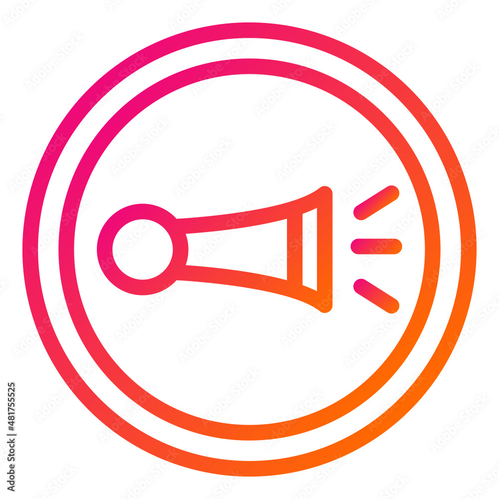 Horn Vector Icon Design Illustration Horn Vector Icon Design Illustration