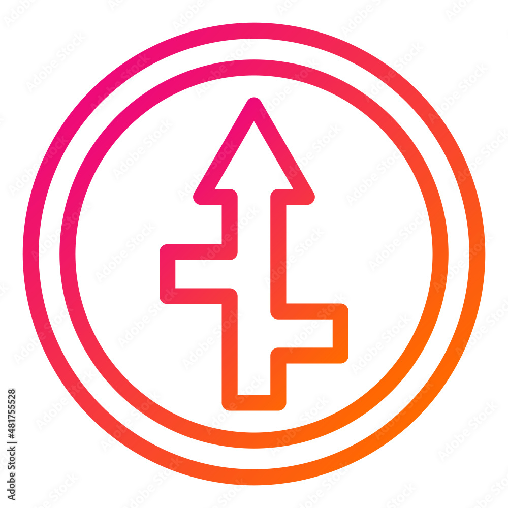 Crossways Vector Icon Design Illustration Crossways Vector Icon Design Illustration